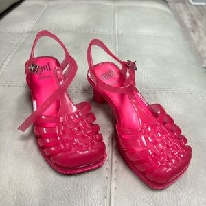 Mini Melissa Barbie Colored Sandals size 1